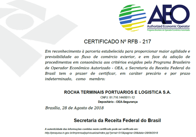 Rocha - AZ9 Certificação